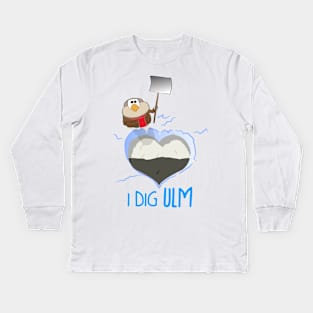 I Dig Ulm Kids Long Sleeve T-Shirt